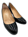 Christian Louboutin Shoe Size 39 Black Patent Leather Almond Toe Mid Heel Pumps Black / 39