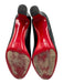 Christian Louboutin Shoe Size 39 Black Patent Leather Almond Toe Mid Heel Pumps Black / 39