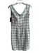 Tory Burch Size 4 White & Multi Polyester Sleeveless Lace Detail Back Zip Dress White & Multi / 4