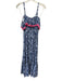 Lilly Pulitzer Size XS Blue & White Polyester Printed Scallop Hem Maxi Dress Blue & White / XS