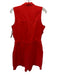 Nicole Miller Size 6 Orange Lyocell blend Button Front Sleeveless Romper Orange / 6