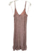 Rails Size XS Pink & Black Rayon Blend V Neck Sleeveless Drawstring Waist Dress Pink & Black / XS