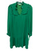Jade Size XS Green Polyester Long Sleeve Pockets Knee Length Dress Green / XS