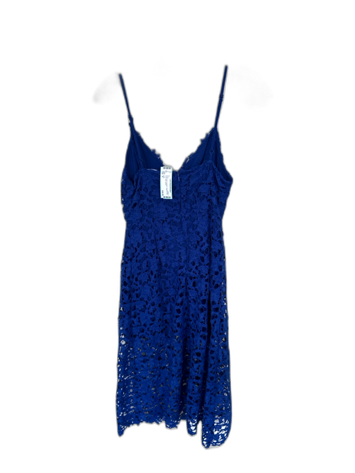 ASTR Size M Electric Blue Polyester Spaghetti Strap Eyelet Midi Dress Electric Blue / M