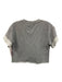 Derek Lam 10 Crosby Size 2 Gray Cotton Short Sleeve Heathered Sweater Gray / 2