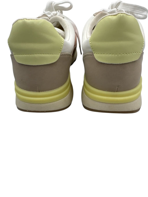 Dolce Vita Shoe Size 7.5 Beige, Pink, Yellow Synthetic Lace Up Low Top Sneakers Beige, Pink, Yellow / 7.5