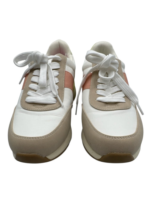 Dolce Vita Shoe Size 7.5 Beige, Pink, Yellow Synthetic Lace Up Low Top Sneakers Beige, Pink, Yellow / 7.5