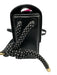 The Marc Jacobs Black, Silver, Gold Leather Rectangles Flap Crossbody Strap Bag Black, Silver, Gold / Small