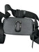 Marc Jacobs Black Leather Canvas Strap Zip Close Camera bag Bag Black / S