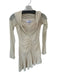 Peppermayo Size S Cream Off Shoulder Long Bell Sleeve Drop Waist Mini Dress Cream / S