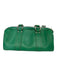 MCM Green & Silver Leather Silver Hardware Logo Rectangle shoulder bag Bag Green & Silver / Medium