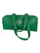 MCM Green & Silver Leather Silver Hardware Logo Rectangle shoulder bag Bag Green & Silver / Medium