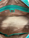 MCM Green & Silver Leather Silver Hardware Logo Rectangle shoulder bag Bag Green & Silver / Medium
