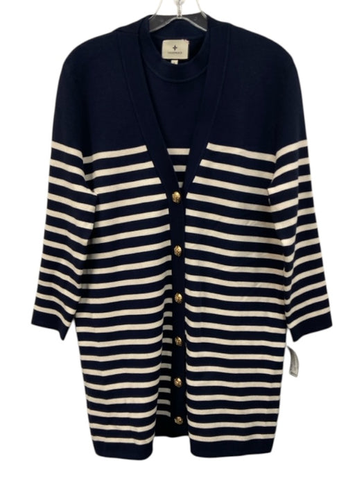 Tuckernuck Size S Navy & white Viscose & Nylon Striped Dress Set Navy & white / S