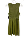 En Saison Size XS Green Polyester & Polyurethane V Neck Gathered Dress Green / XS