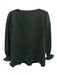 Tuckernuck Size M Green Polyester & Spandex V Neck Gathered Wrist Top Green / M