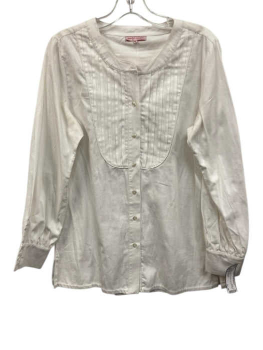 Kayce Hughes Size 8 White No Fabric Tag Button Down Top White / 8