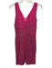 Grace Karin Size M Hot pink Polyester Blend Sequin Mesh Detail Sleeveless Dress Hot pink / M