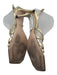 Gucci Shoe Size 39 Gold & Red Leather Square Toe Double Strap Horse Bit Pumps Gold & Red / 39