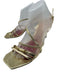 Gucci Shoe Size 39 Gold & Red Leather Square Toe Double Strap Horse Bit Pumps Gold & Red / 39