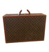 Louis Vuitton Brown & Tan Coated Canvas Brass Hardware Monogram Trunk Luggage Brown & Tan