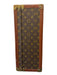 Louis Vuitton Brown & Tan Coated Canvas Brass Hardware Monogram Trunk Luggage Brown & Tan