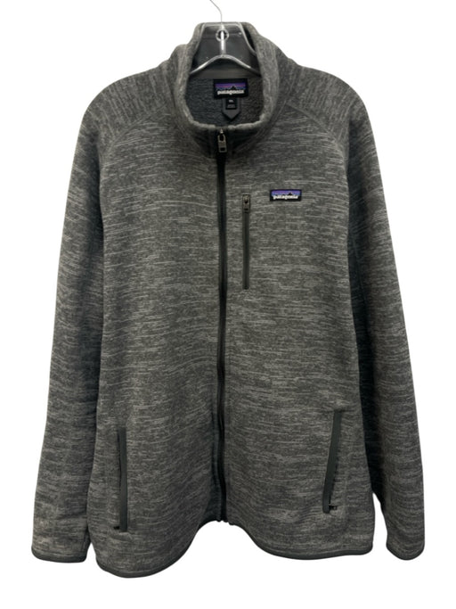 Patagonia Size XXL Gray Synthetic Solid Zip UP Men's Jacket Gray / XXL