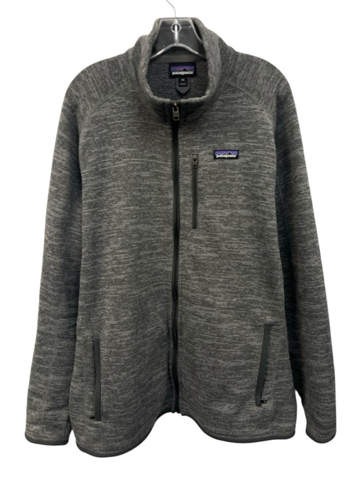 Patagonia Size XXL Gray Synthetic Solid Zip UP Men's Jacket Gray / XXL