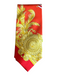 Versace Red & Gold Silk Flags Men's Ties Red & Gold