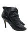 Manolo Blahnik Shoe Size 38 Black Leather Ankle High Peep Toe Cinch Detail Pumps Black / 38