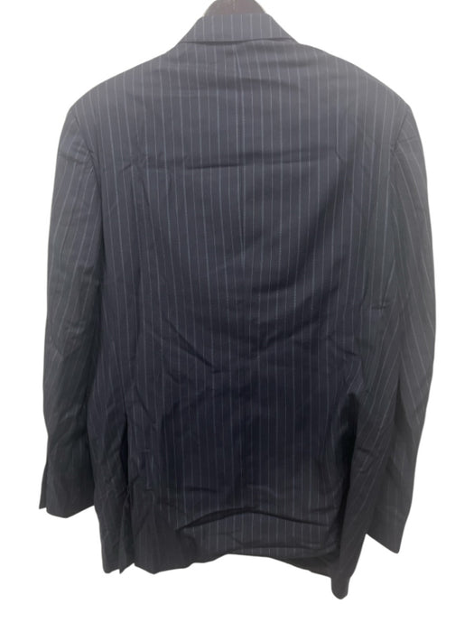 Corneliani Navy Wool Striped 2 Button Men's Suit Navy / 54