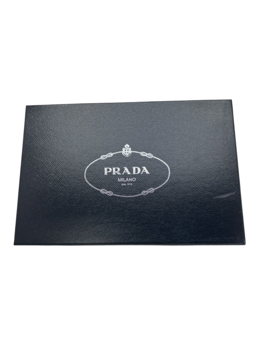 Prada Sport Shoe Size 39 Black Leather Upper Patent Side Logo Low Top Sneakers Black / 39