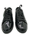 Prada Sport Shoe Size 39 Black Leather Upper Patent Side Logo Low Top Sneakers Black / 39