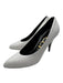 Gucci Shoe Size 40 White Leather Upper Pointed Almond Toe Stiletto Pumps White / 40