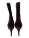Maison Margiela Shoe Size 40 Burgundy Red Leather Pointed Toe Heel Detail Boots Burgundy Red / 40