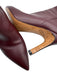 Maison Margiela Shoe Size 40 Burgundy Red Leather Pointed Toe Heel Detail Boots Burgundy Red / 40
