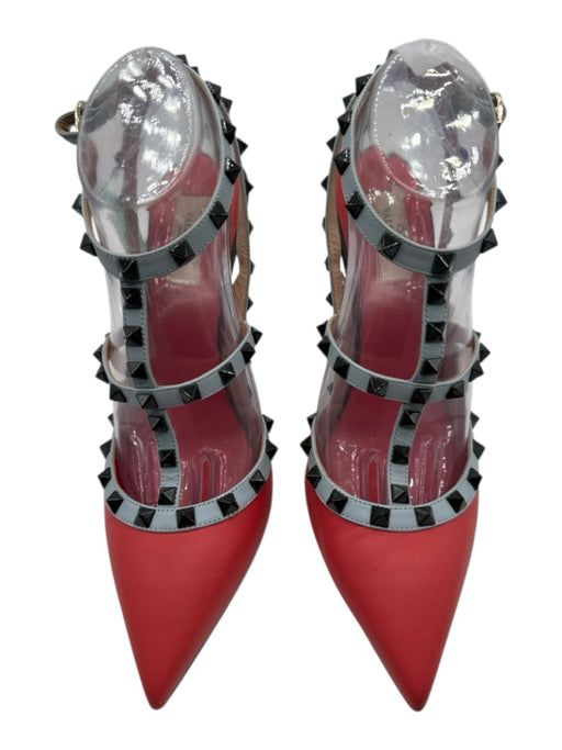 Valentino Garavani Shoe Size 41 Orange, blue & yellow Leather Upper Pumps Orange, blue & yellow / 41