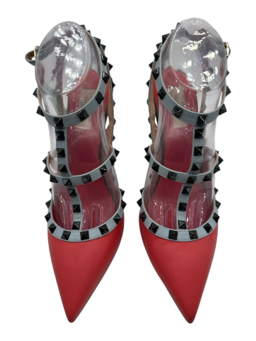 Valentino Garavani Shoe Size 41 Orange, blue & yellow Leather Upper Pumps Orange, blue & yellow / 41