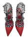 Valentino Garavani Shoe Size 41 Orange, blue & yellow Leather Upper Pumps Orange, blue & yellow / 41