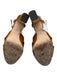 Jimmy Choo Shoe Size 42 Tan Brown Leather Upper Suede Knot Detail Sandals Tan Brown / 42