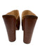 Veronica Beard Shoe Size 9.5 Tan Brown Leather Upper Suede Platform Mules Tan Brown / 9.5