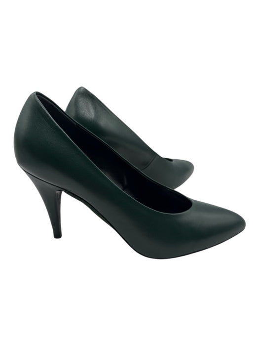Gucci Shoe Size 40 Forest Green Leather Upper Pointed Almond Toe Stiletto Pumps Forest Green / 40