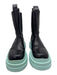 Bottega Veneta Shoe Size 41 Black & Light Blue Leather Upper Color Block Boots Black & Light Blue / 41