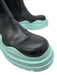 Bottega Veneta Shoe Size 41 Black & Light Blue Leather Upper Color Block Boots Black & Light Blue / 41