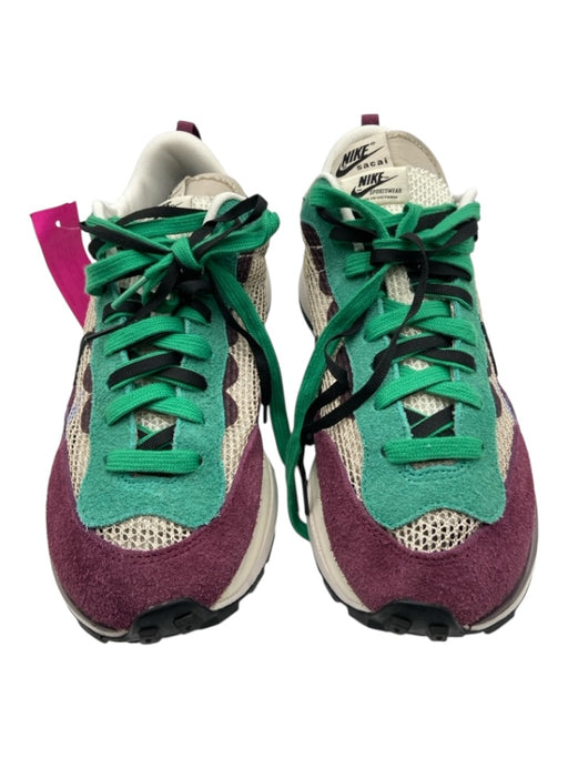 Nike X Sacai Shoe Size 41 Green, Purple, Beige Suede & Synthetic Knit Sneakers Green, Purple, Beige / 41