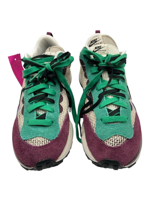 Nike X Sacai Shoe Size 41 Green, Purple, Beige Suede & Synthetic Knit Sneakers Green, Purple, Beige / 41