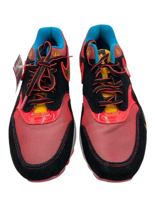 Nike Air Shoe Size 41 Black, Pink, Blue Suede & Synthetic Lace Up Sneakers Black, Pink, Blue / 41