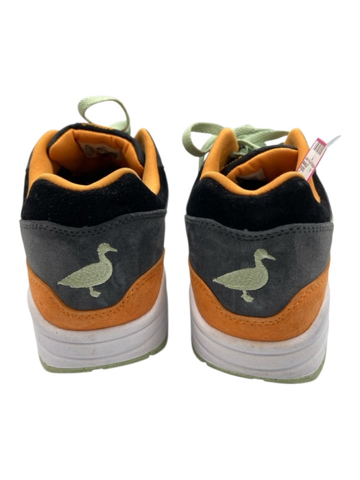 Nike Air Shoe Size 41 Gray, Orange, Green Suede Lace Up Color Block Sneakers Gray, Orange, Green / 41