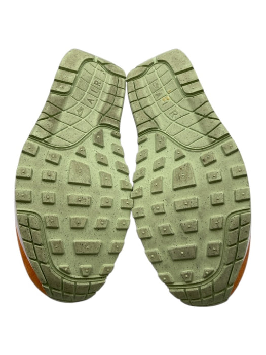 Nike Air Shoe Size 41 Gray, Orange, Green Suede Lace Up Color Block Sneakers Gray, Orange, Green / 41