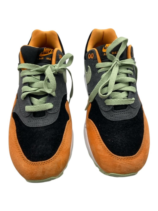 Nike Air Shoe Size 41 Gray, Orange, Green Suede Lace Up Color Block Sneakers Gray, Orange, Green / 41